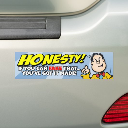 Eerlijkheid Bumpersticker (Op auto)