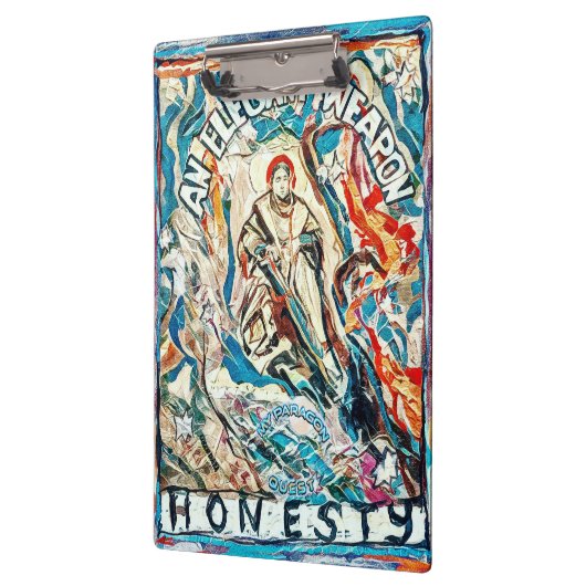 Eerlijkheid, een elegant wapen. klembord (Links)