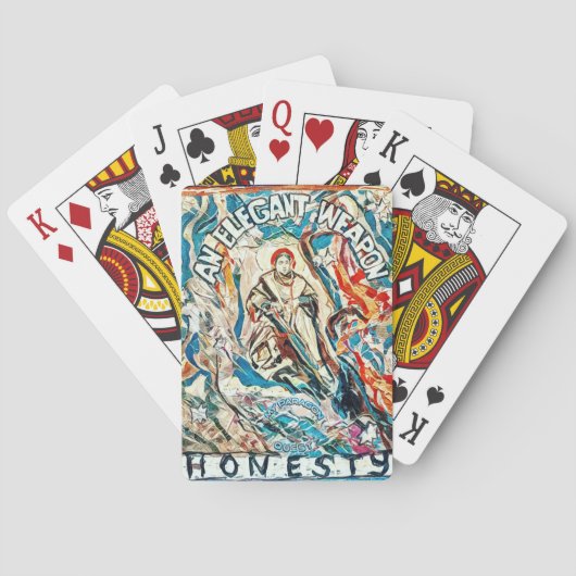 Eerlijkheid, een elegant wapen. pokerkaarten (Achterkant)
