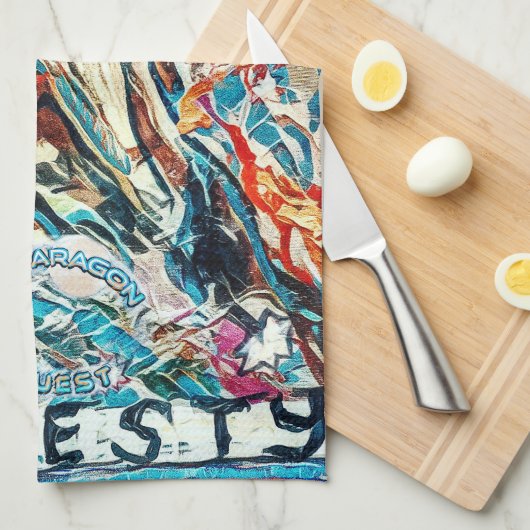 Eerlijkheid, een elegant wapen. theedoek (Quarter Fold)