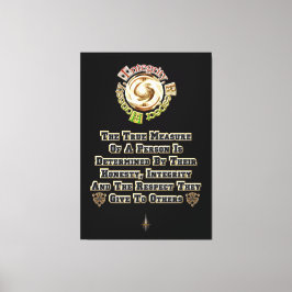 Eerlijkheid Integriteit Respect MXT Canvas Afdruk