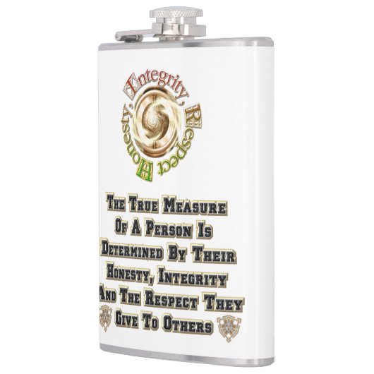 Eerlijkheid Integriteit Respect MXT Heupfles (Links)