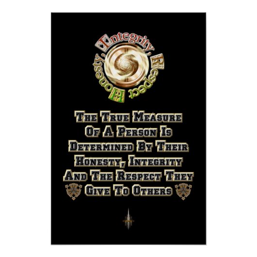 Eerlijkheid Integriteit Respect MXT Perfect Poster (Voorkant)