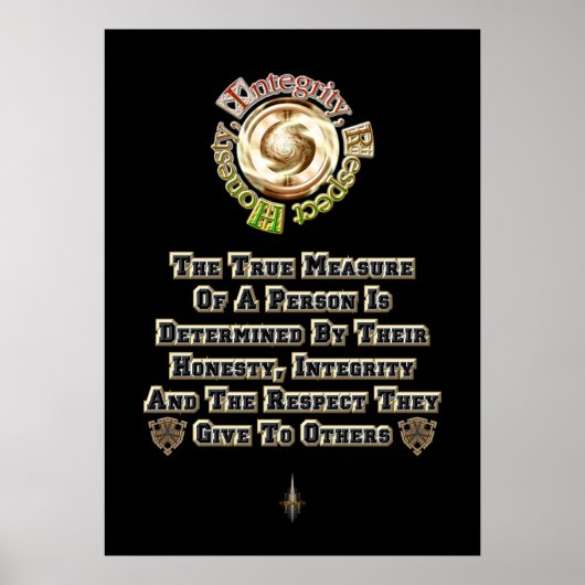 Eerlijkheid Integriteit Respect MXT Poster (Voorkant)