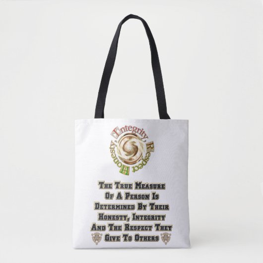 Eerlijkheid Integriteit Respect MXT Tote Bag (Voorkant)
