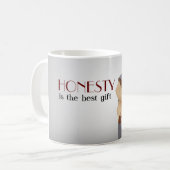 Eerlijkheid is het beste geschenk koffiemok (Voorkant links)