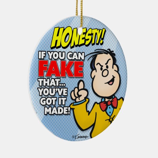 Eerlijkheid Keramisch Ornament (Rechts)