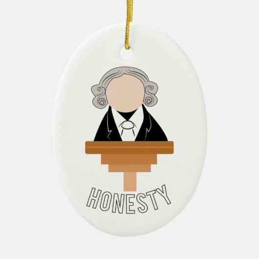 Eerlijkheid Keramisch Ornament (Voorkant)