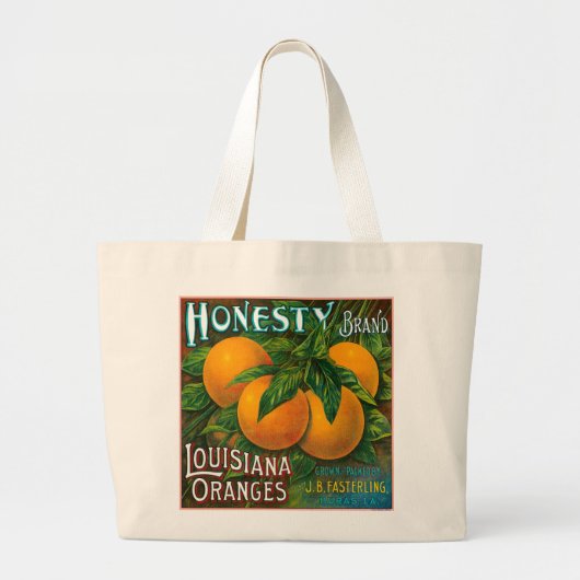 Eerlijkheid Louisiana Sinaasappels Grote Tote Bag (Voorkant)