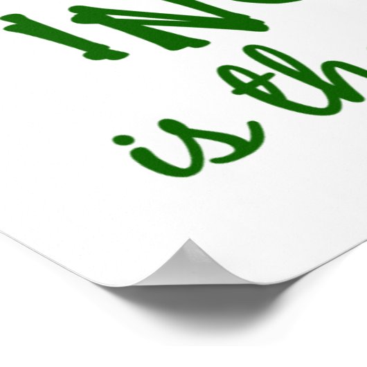 Eerlijkheid/onhygiënisch poster (Hoek)