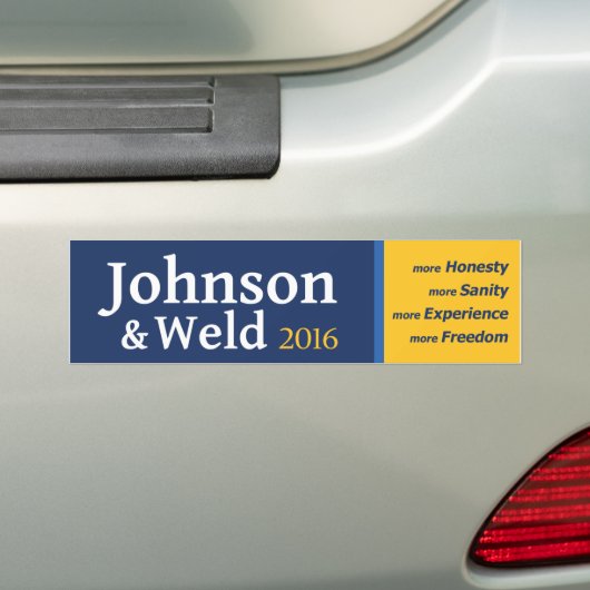 Eerlijkheid. Saniteit. Ervaring. Vrijheid. Bumpersticker (Op auto)