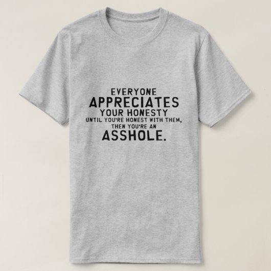 eerlijkheid t-shirt (Design voorkant)