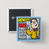 Eerlijkheid Vierkante Button 5,1 Cm (Voorkant /achterkant)