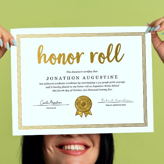 Eerlijst Certificaat Poster