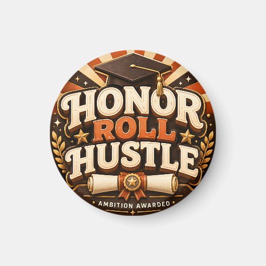 Eerlijst Hustle Afstudeerontwerp Magneet (Voorkant)