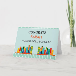 Eerlijst! Persoonlijk rapport Congrats! Kaart
