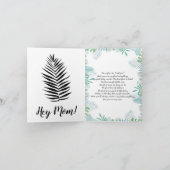 Eerst alles: Moederdag Leafy Green Kaart (Binnen)