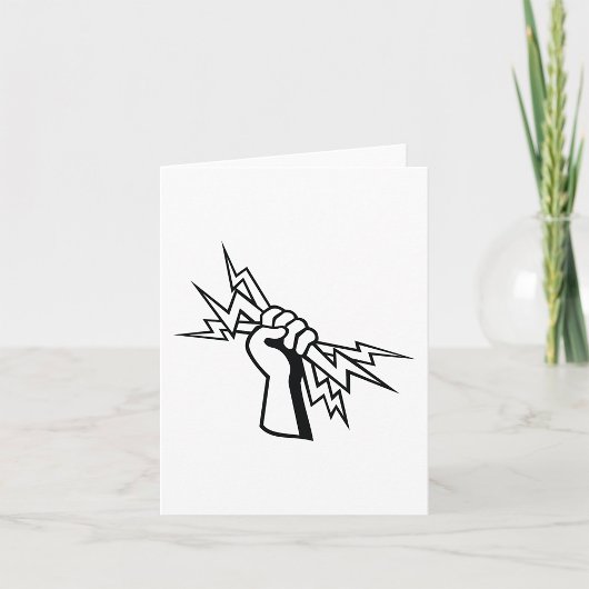 Eerst bliksemschicht vasthouden, vetgedrukte krach kaart