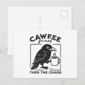 Eerst de chaos, dan de chaos feestdagenkaart (Voorkant / Achterkant)