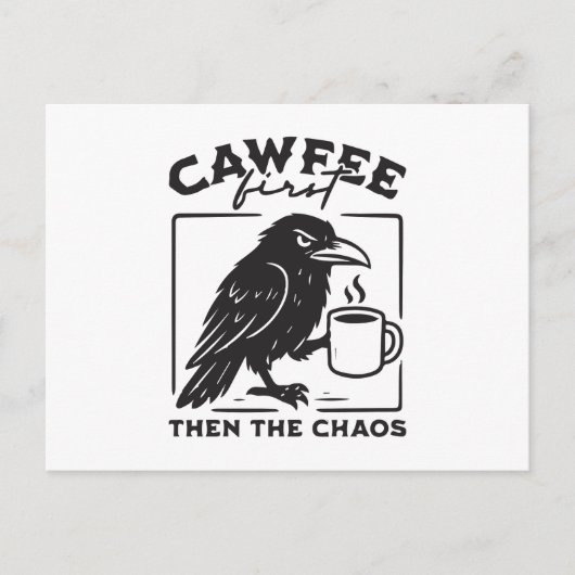 Eerst de chaos, dan de chaos feestdagenkaart (Voorkant)