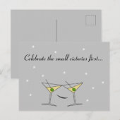 Eerst de kleine overwinningen vieren Proost Briefkaart (Voorkant / Achterkant)