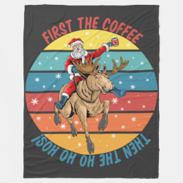 Eerst de koffie, dan de Ho Ho Ho’s Fleece Deken