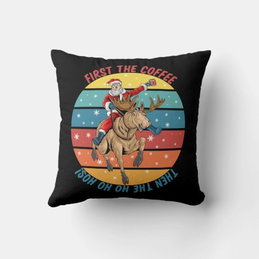 Eerst de koffie, dan de Ho Ho Ho’s Kussen (Achterkant)