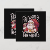 Eerst de koffie dan de HOHO Kaart (Voorkant / Achterkant)