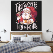 Eerst de koffie dan het HOHO Canvas Afdruk (Insitu (Slaapkamer))