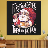 Eerst de koffie dan het HOHO Canvas Afdruk (Insitu (Woonkamer))