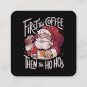 Eerst de koffie dan het HOHO Vierkante Visitekaartje (Voorkant)
