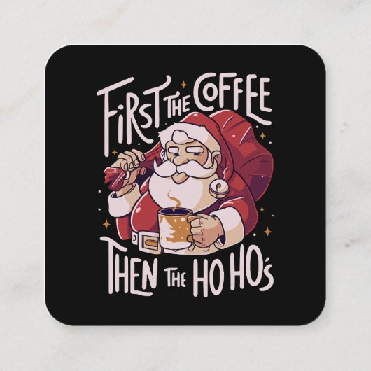 Eerst de koffie dan het HOHO Vierkante Visitekaartje (Achterkant)