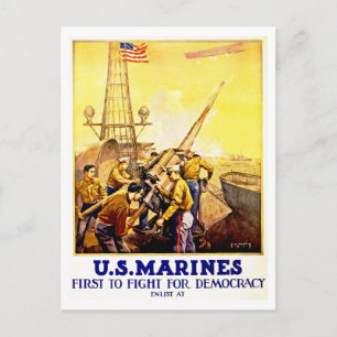 Eerst de strijd voor democratie briefkaart