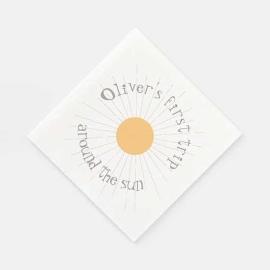 Eerst de zon omdraaien, Birthday boho Servet (Hoek)