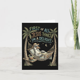 Eerst Denkt Jezus Dat Een Delight Ganzen Ontwerp Kaart