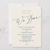 Eerst dineren we, Navy Blue Probediner Kaart (Voorkant)