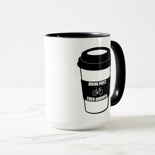 Eerst Drink en daarna Hammer Mok (Voorkant rechts)