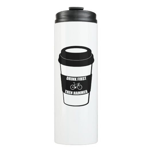 Eerst Drink en daarna Hammer Thermosbeker (Voorkant)