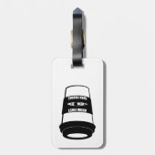 Eerst Drink en daarna peddel Bagagelabel (Achterkant verticaal)