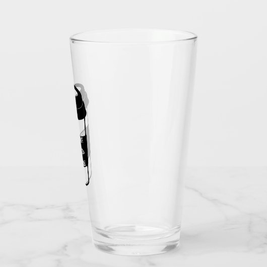 Eerst Drink en daarna peddel Glas (Links)