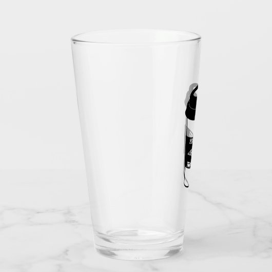 Eerst Drink en daarna peddel Glas (Rechts)