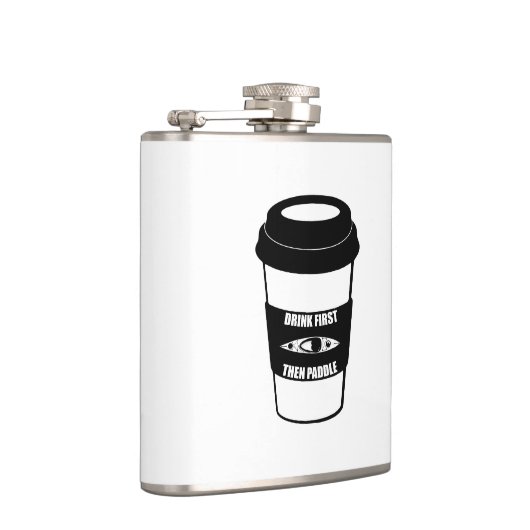 Eerst Drink en daarna peddel Heupfles (Rechts)