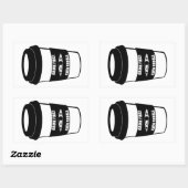 Eerst Drink en daarna peddel Rechthoekige Sticker (Vel)