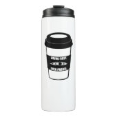 Eerst Drink en daarna peddel Thermosbeker (Voorkant)