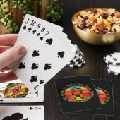 eerst drink ik de koffie dan doe ik de dingen pokerkaarten (Insitu)
