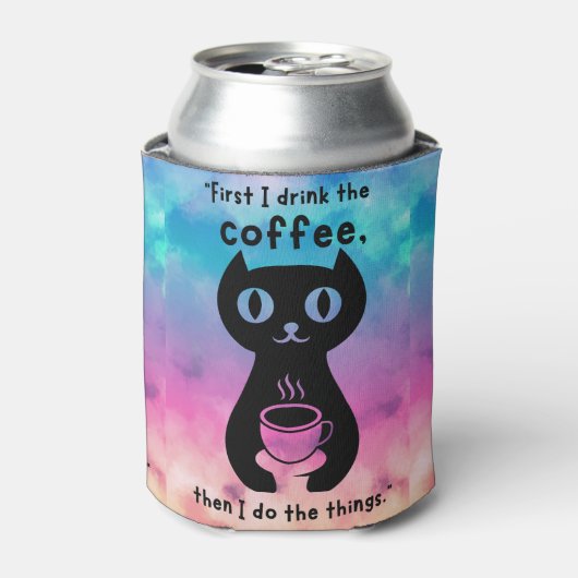 Eerst drink ik de koffie, dan doe ik dit blikjeskoeler (Blikje Voorkant)