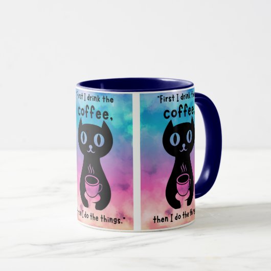 Eerst drink ik de koffie, dan doe ik dit mok (Voorkant rechts)