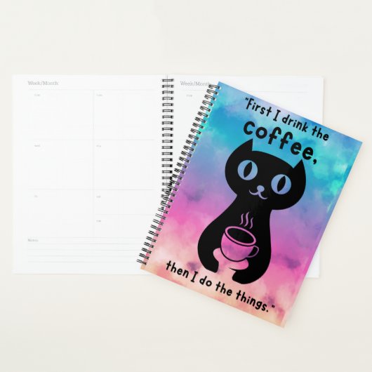 Eerst drink ik de koffie, dan doe ik dit planner (Display)