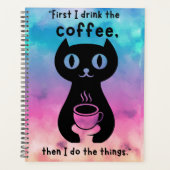 Eerst drink ik de koffie, dan doe ik dit planner (Voorkant)