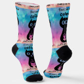 Eerst drink ik de koffie, dan doe ik dit sokken (Gebogen)